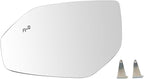 TRQ Driver Side Mirror Glass Heated Blind Spot For Factory Equipped & Aftermarket Mirrors Compatible with 2018 Volkswagen Atl