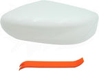 Left Driver Side Mirror Cover Cap Compatible with Nissan Altima 2013-2018 White