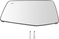 TRQ Left Mirror Glass Compatible with 2019-2021 Chevrolet Silverado 1500 GMC Sierra 1500