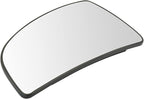 TRQ Passenger Side Lower Mirror Glass Snap On with Backing Plate Compatible with 2015-2019 Ford Transit-150, Transit-250, Tra
