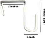 Evelots Over the Door Hooks - 4 Pack - Hangers for Clothes, Towel, Coats, Hats, Handbags - Made of Rubber Coated Steel - Clos