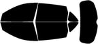 Rvinyl Window Tint Kit Compatible with Acura RDX 2019-2025 - Black 5% - Single Ply No Bubble Film - Do it Yourself Vehicle Complete Precut Kit