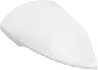 Side Mirror Cover Cap Unpainted White Rearview Wing Mirror Cap Weather Replacement for Hyundai Elantra 2021 to 2023 (Left)