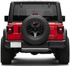 Raxiom LED Tail Lights; Black Housing; Red Lens Compatible for 18-25 Jeep Wrangler JL w/Factory Halogen Tail Lights & w/o Bli