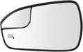 Senzeal Driver Side Heated Mirror Glass Replacement with Blind Spot mirror for Ford Fusion 2013 2014 2015 2016 2017 2018 2019 2020 DS7Z17K707F (Left Side)