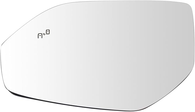 TRQ Driver Side Mirror Glass Heated Blind Spot For Factory Equipped & Aftermarket Mirrors Compatible with 2018 Volkswagen Atl
