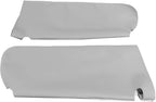 Car Sun Visor Cover Pair Gray, Leather Sun Visor Replacement Cover for Chevy Tahoe Suburban Yukon 1995-1999,(Skin Only)