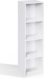 4 Cube Storage Organizer, Cube Shelf, Freestanding 4 Tier Open Shelf Bookcase for Home Office, Bedroom, Living Room, Study, W