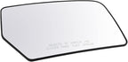 TRQ Passenger Side Mirror Glass with Backing Plate Convex Clear Compatible with 2007-2014 Ford Expedition FO1325110