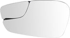 TRQ Driver Side Mirror Glass Non Heated For Factory Equipped & Aftermarket Mirrors Compatible with 2011-2019 Ford Fiesta
