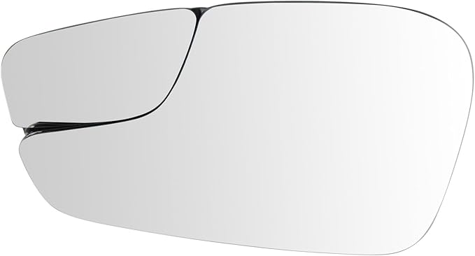 TRQ Driver Side Mirror Glass Non Heated For Factory Equipped & Aftermarket Mirrors Compatible with 2011-2019 Ford Fiesta