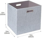 Posprica 3X Thicker Fabric Storage Cubes 13 inch Collapsible Storage Bins for Organization, Cubby Storage Baskets for Organiz