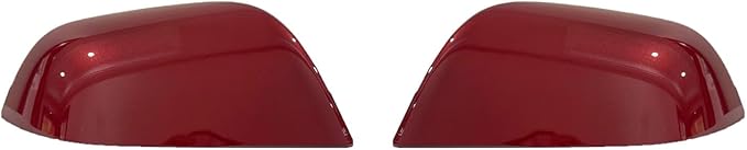 Compatible with Tesla Model 3 Side Mirror Cover Replacement 2017 2018 2019 2020 2021 2022 2023 2024, Left & Right Side Rearview Mirror Cover Cap for Model 3 Accessories(red) 2pcs