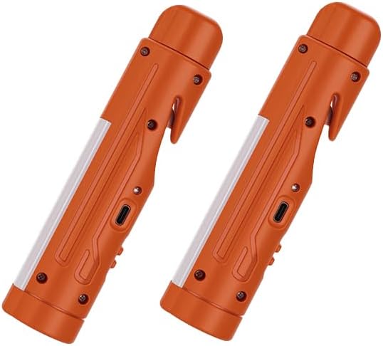 KnLnny Ware Automotive Escape Tool, Window Breaker,Seatbelt Cutter, Car Flashlight, 5 in1 Auto Tactical Gear, USB Charging, M