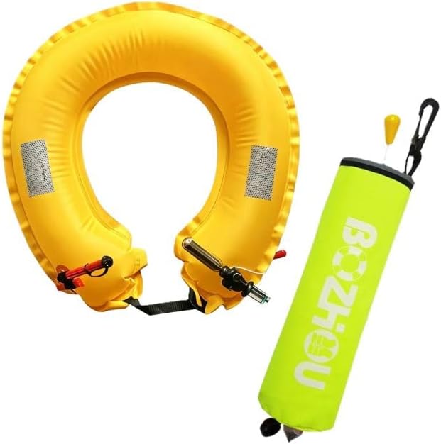 Life-Saving Car Escape Tool: 5-Second Auto Inflate Lifebuoy & Window Breaker for Vehicle Flooding & Accidents (Patent Design)
