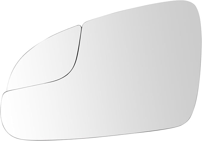 TRQ Driver Side Mirror Glass Snap On Clear Compatible with 2018-2022 Hyundai Kona HY1324113