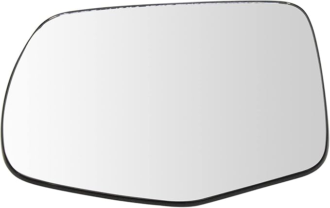 TRQ Driver Side Heated Mirror Glass with Backing Plate Compatible with 2016-2018 Honda Pilot, 2017-2019 Honda Ridgeline HO132