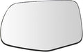 TRQ Driver Side Heated Mirror Glass with Backing Plate Compatible with 2016-2018 Honda Pilot, 2017-2019 Honda Ridgeline HO132