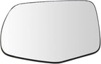 TRQ Driver Side Heated Mirror Glass with Backing Plate Compatible with 2016-2018 Honda Pilot, 2017-2019 Honda Ridgeline HO132