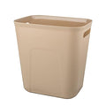 UUJOLY Plastic Small Trash Can Wastebasket, Garbage Container Basket for Bathrooms, Laundry Room, Kitchens, Offices, Kids Rooms, Dorms, 3.5 Gallon, Khaki