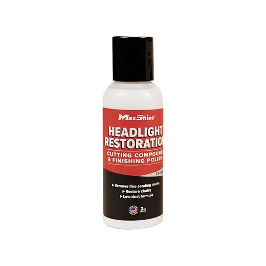 Maxshine Headlight Restoration Kit (MHL01) – Restores Headlight Clarity, Removes Oxidation, Yellowing, and Scratches – Improv