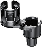 Upgrade Dual Cup Holder Expander, 2 in 1 Multifunction Cup Holder for Car with Lock, 360° Rotating Car Cup Drink Holder with 