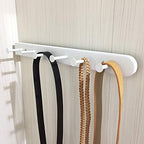Extendable Sliding Wardrobe Hook Rail with Hardware Pull Out Closet Rod Clothing Hanging Hooks Organizer for Home, Office, Ho