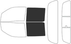 Rvinyl Window Tint Kit Compatible with Nissan Frontier 2022-2024 (4 Door Crew Cab) - Back Precut Kit - 20%