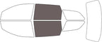 Rvinyl Window Tint Kit Compatible with Dodge Journey 2009-2020 - Back Precut Kit - 35%
