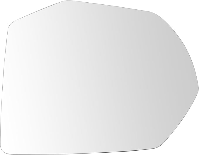 TRQ Left Driver Side Mirror Glass Heated Clear Convex Compatible with 2021-2024 Chevrolet Suburban Tahoe GMC Yukon Yukon XL G