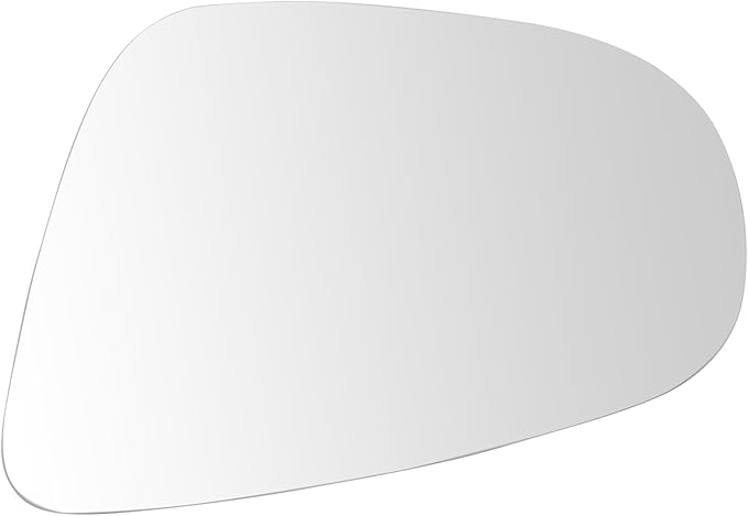 TRQ Driver Side Mirror Glass Heated Snap On Compatible with 2010-2014 Volkswagen Golf GTI VW1324116