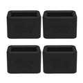 Morlike Silicone Buckle Holder Booster (Black, 4 Pack)