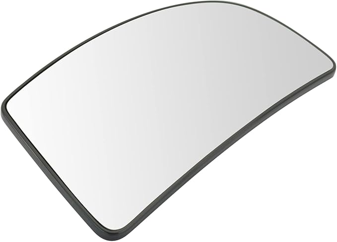 TRQ Driver Side Lower Mirror Glass with Backing Plate Compatible with 2015-2019 Ford Transit-150, Transit-250, Transit-350, T