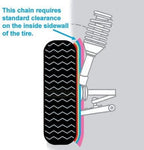 SCC 0232805 Auto-Trac Light Truck/SUV Tire Traction Chain - Set of 2