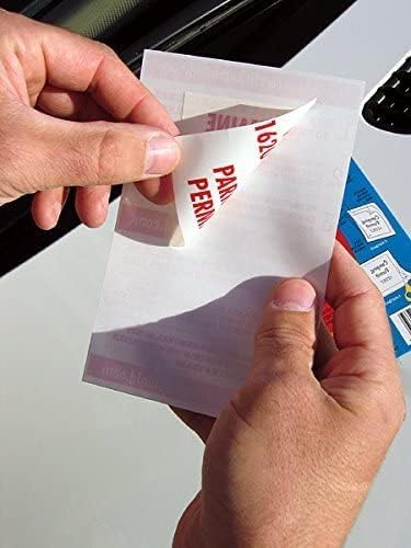 STICKER SHIELD - Windshield Sticker Applicator for Easy Application, Removal and Re-Application from Car to Car - 4 inch x 6 