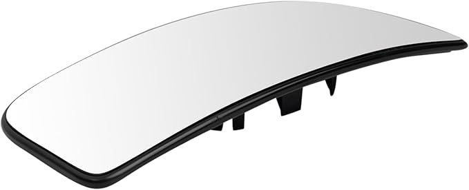TRQ Passenger Side Lower Mirror Glass Heated Convex Compatible with 2015-2020 Ford F-150 2017-2022 Ford F-250 Super Duty F-35
