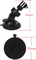 Universal Car Dash Cam Mount - Vacuum Suction Cup Holder with 4 Interchangeable Heads for GPS Navigation and Dashboard Recorder(Triadius Shape Heads)