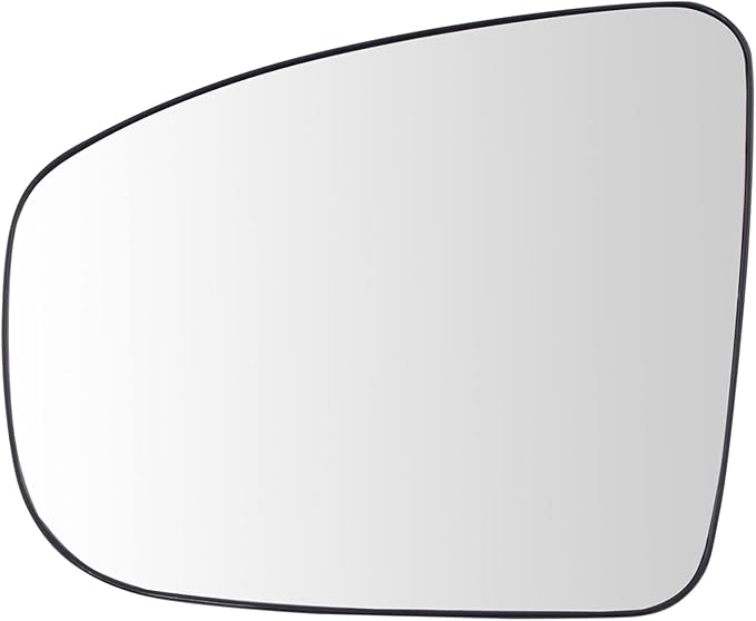 TRQ Driver Side Mirror Glass with Backing Plate Non-Heated Compatible with 2013-2016 Nissan Pathfinder NI1324111 NI1324118