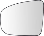TRQ Driver Side Mirror Glass with Backing Plate Non-Heated Compatible with 2013-2016 Nissan Pathfinder NI1324111 NI1324118