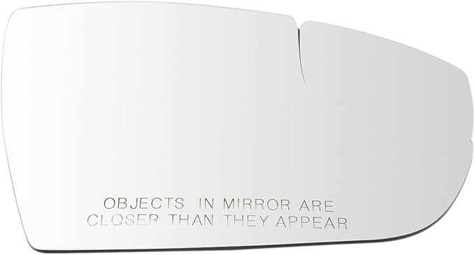 TRQ Passenger Side Mirror Glass Snap On Clear Compatible with 2012-2018 Ford Focus