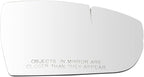 TRQ Passenger Side Mirror Glass Snap On Clear Compatible with 2012-2018 Ford Focus