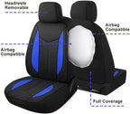 CAROMOP Neoprene Car Seat Cover 2 Front Seats, Waterproof Seat Covers for Cars, Universal Fit for Most Car Interior Covers-Se