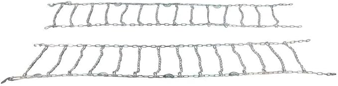 Mytee Products 2 Pair Cam Tensioner Twisted Link Snow Tire Chains Compatible w/ 16.5" Rim Diameter & 12" Wide Car Pickup Low-