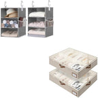 Jumbo Closet Organizers with Under Bed Shoe Storage