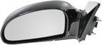TRQ 2 Piece Driver and Passenger Side Mirror Assembly Set Electric Adjustment Heated No Memory Black Compatible with 2004-200
