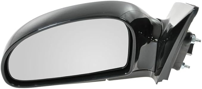 TRQ 2 Piece Driver and Passenger Side Mirror Assembly Set Electric Adjustment Heated No Memory Black Compatible with 2004-200