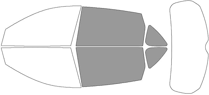 Rvinyl Window Tint Kit Compatible with Acura RDX 2019-2025 - Back Precut Kit - 50%