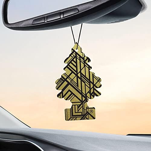 LITTLE TREES Car Air Freshener | Hanging Tree Provides Long Lasting Scent for Auto and Home | 24 Air Fresheners |Gold