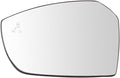 TRQ Driver Side Mirror Glass with Blind Spot Indicator Snap On Clear Compatible with 2017-2019 Ford Escape FO1324174