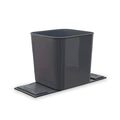 Car Trash Can 1.4 Gallon with Stability Flap & Magic Strips — No-Tip Leakproof Car Garbage Bin for Car Floor, Mats, Front or Back Seat, SUV, Truck, Van, Vehicle Interior Organizer (Gray)